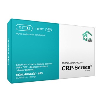 CRP-Screen, szybki test do wykrywania poziomu białka C-reaktywnego, 1 szt.