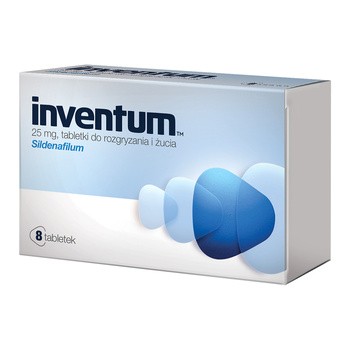 Inventum, 25 mg, tabletki do rozgryzania, żucia, 8 szt.