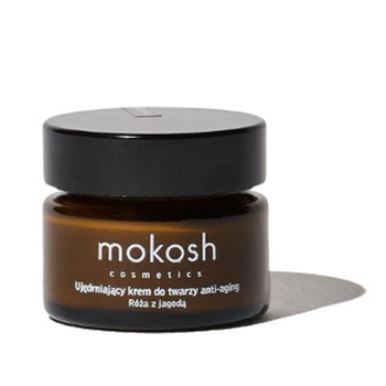 Mokosh, ujędrniający krem do twarzy anti-aging, róża z jagodą, 15 ml