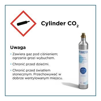 Brita, sodaTrio, saturator do wody, biały