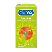 alt Durex Arouser, prezerwatywy prążkowane, 12 szt.