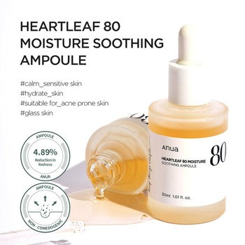 Anua Heartleaf 80% Ampoule, ampułka do twarzy, 30 ml