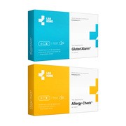 Zestaw Allergy-Check, test na pasożyty i alergie + Test Gluten Alarm, test nietolerancja glutenu i celiakii