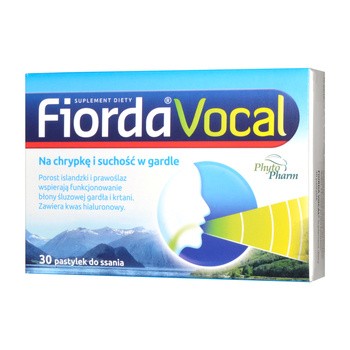 Fiorda Vocal, pastylki do ssania, 30 szt.