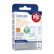 PiC Delicate, plaster antybakteryjny, 8 cm x 50 cm, biały, 1 szt.
