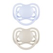 Canpol Babies, smoczek silikonowy DentalAir 6-18 m symetryczny, niebieski, 2 szt.