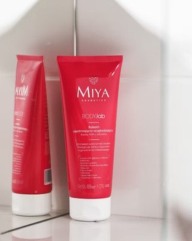 Miya Cosmetics Body.lab, balsam ujędrniająco-wygładzający z kwasami AHA i witaminami, 200 ml