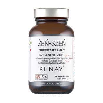 KENAY Żeń-szeń fermentowany GS15-4, kapsułki, 30 szt.
