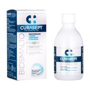 Curasept Biosmalto Caries Abrasion & Erosion, płyn do płukania jamy ustnej remineralizujący przeciwko próchnicy, 300 ml