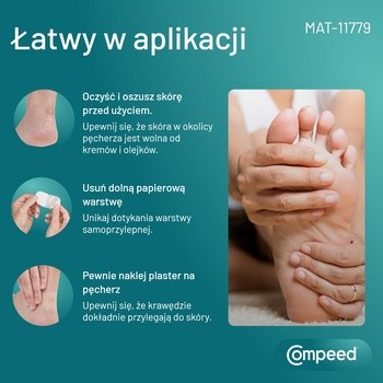 Compeed plastry na pęcherze na podeszwie, sportowe, 5 szt.