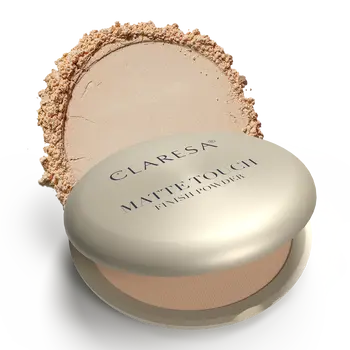 Claresa Matte Touch Finish Powder, matujący prasowany puder wykończeniowy, 02, 10 g