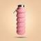 GymBeam BeastPink, składana butelka na wodę 500 ml, różowa, 1 szt.