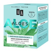 alt AA Aloes, 100% Aloe Vera Extract, krem dzienno-nocny odżywczo-nawilżający, 50 ml