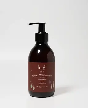 Hagi Men, Whisky Barber, Szampon do brody i wąsów, 300 ml