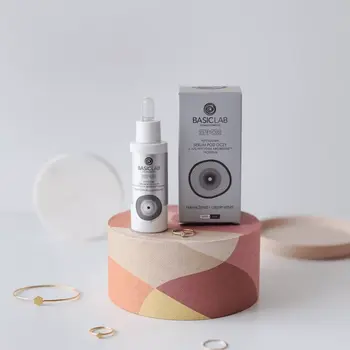 BasicLab Esteticus, peptydowe serum pod oczy, nawilżenie i ujędrnienie, 30 ml