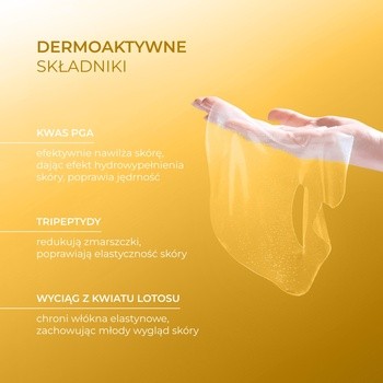 L`Biotica PGA Hydro Fusion + Witamina C, hydrożelowa maska do twarzy z witaminą C, 1 szt.