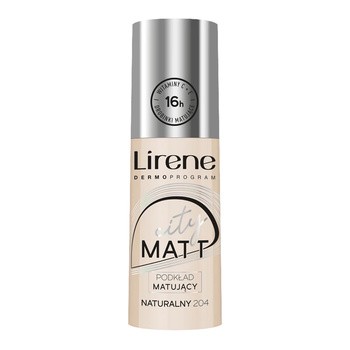 Lirene City Matt, fluid matująco - wygładzający, odcień naturalny 204, 30 ml