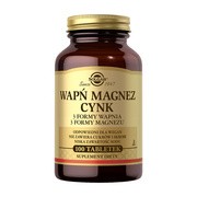 Solgar Wapń Magnez plus Cynk, tabletki, 100 szt.