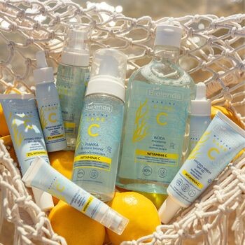 Bielenda C Marine Care, serum glow-booster głęboko nawilżająco-rozświetlające na noc, 30 ml