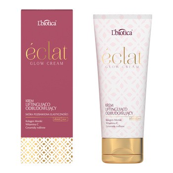 L`Biotica Eclat Glow Cream, krem liftingująco - odbudowujący do twarzy, 50 ml