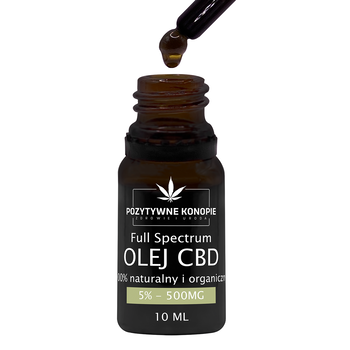 Pozytywne Konopie, olejek konopny CBD 5%, 10 ml