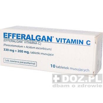 Efferalgan  Vitamin C, tabletki musujące, (import równoległy), 10 szt.