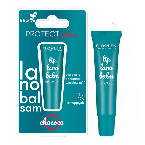 FlosLek Laboratorium Flos-Lek Lip Care, lanobalsam do ust, chococo, 12 g