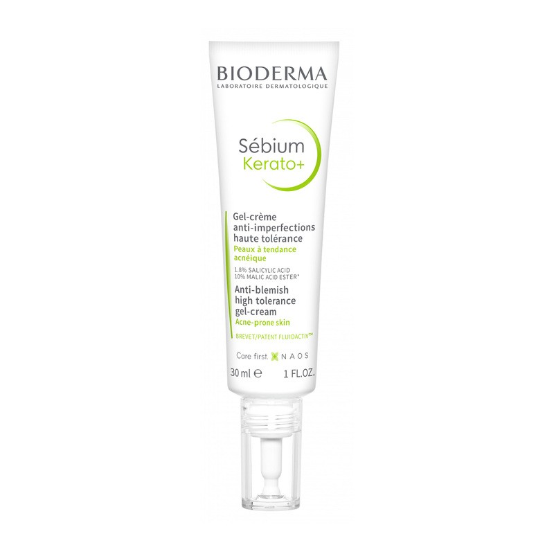 Bioderma Sebium Kerato+, żel-krem przeciwtrądzikowy, 30 ml