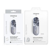 Zestaw L`Biotica, hialuronowa maska na tkaninie, 23 ml + hialuronowe płatki pod oczy, 3 x 2 szt.