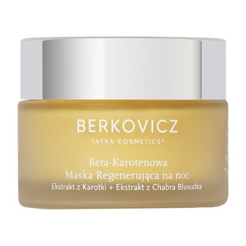 Berkovicz, beta-karotenowa maska regenerująca na noc, 50 ml