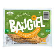 Incola, bezglutenowe bajgle z siemieniem lnianym, 2 x 95 g