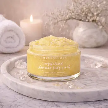 Crystallove, peeling do ciała z kryształem górskim, 200 g