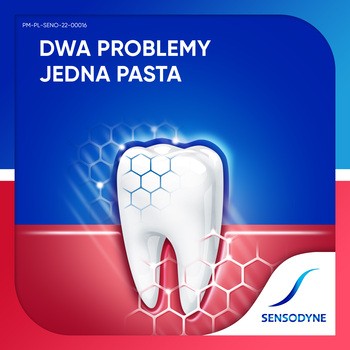 Sensodyne Nadwrażliwość & Dziąsła Whitening, wybielająca pasta do nadwrażliwych zębów z fluorem, 75 ml