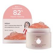 Midha Vita C Vitalizing Mask, Koreańska maseczka wash-off z witaminą C i ryżem, 100 ml