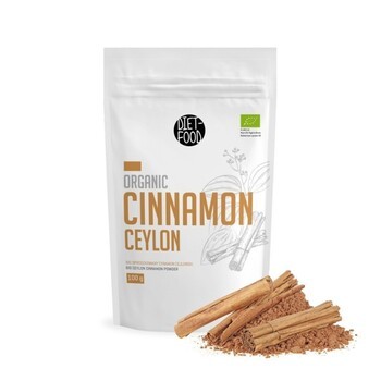 Diet-Food, Bio Cynamon Cejloński Mielony, 100 g
