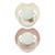 Canpol Lovi Prime, Smoczek silikonowy dynamiczny, Ivory Glow/Blush Glow, 6-18m, 2 szt.