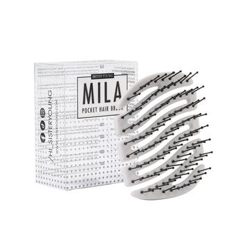 Sister Young, Mila NV White, mała szczotka do włosów, 1 szt.