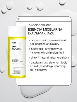 Yope skin progress, esencja micelarna do demakijażu, 150 ml