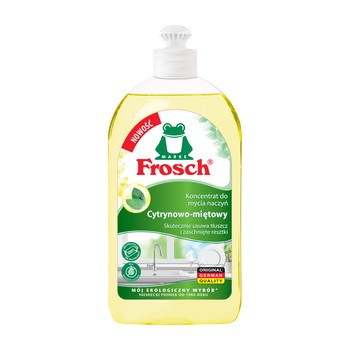 Frosch, Koncentrat do mycia naczyń, cytrynowo-miętowy, 500 ml