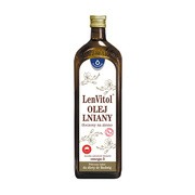 LenVitol olej lniany, tłoczony na zimno, 1 l        