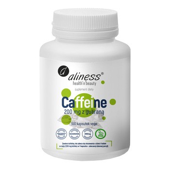 Aliness Caffeine 200 mg + Guarana, kapsułki, 100 szt.