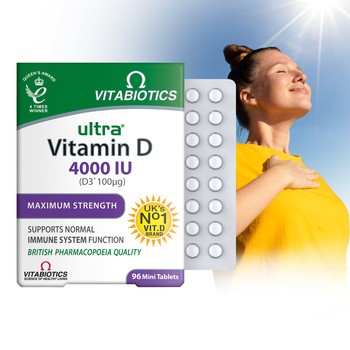 Vitabiotics Ultra Vitamin D 4000 IU, tabletki, 96 szt.