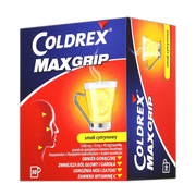Coldrex MaxGrip, proszek do sporządzania roztworu doustnego w saszetkach, smak cytrynowy, 10 szt.