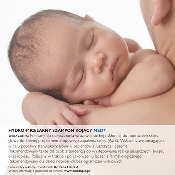 Emotopic E Med+, kojący szampon hydro-micelarny, 250 ml