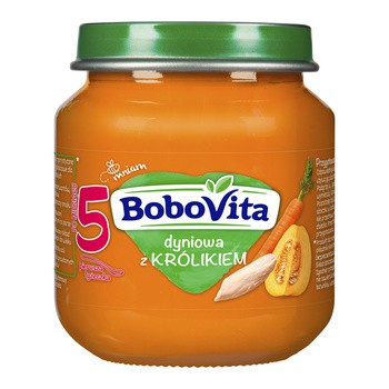 BoboVita, zupka dyniowa z królikiem, 5 m+, 125 g