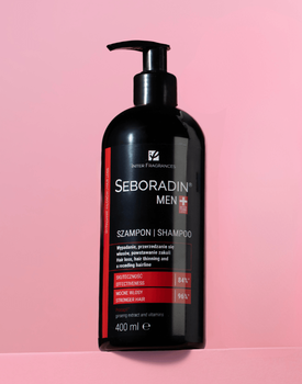 Seboradin Men, szampon przeciw wypadaniu włosów i powstawaniu zakoli, 400 ml