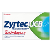 Zyrtec UCB, 10 mg, tabletki powlekane, 10 szt.