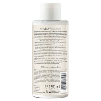 Miya Cosmetics myMILKYessence, kojąca emulsja i tonik do twarzy 2w1, 150 ml