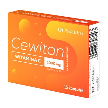 Cewitan Witamina C 1000 mg, kapsułki, 15 szt.