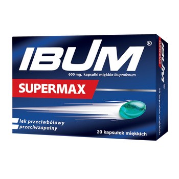 Ibum Supermax, 600 mg, kapsułki miękkie, 20 szt.